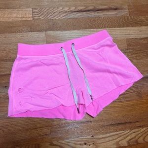Pink lounge sweat shorts
